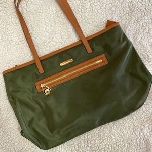 Michael Kors nylon fabric shoulder tote